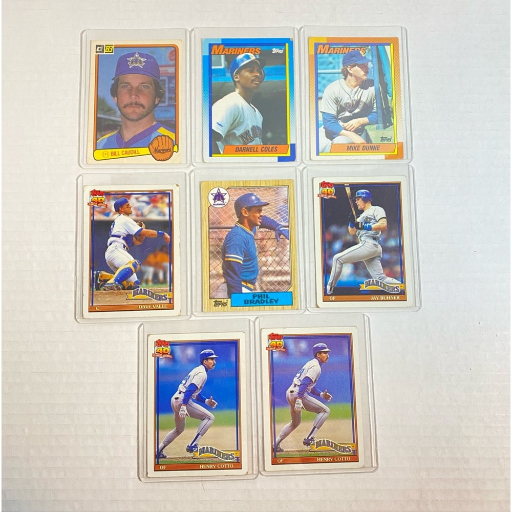 Mariners Baseball Cards Lot of 8